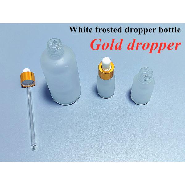 Wholesale Cheap Luxury Empty 5ml 10ml 15ml 20ml 30ml 50ml Essential Oil Bottle White Frosted Black Cap Dropper Glass Bottle