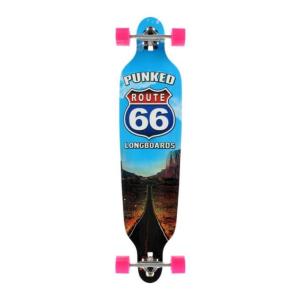 Wholesale Punked Skateboards The Run 66 Longboard Complete Skateboard - 9&quot; x 41.25&quot; from china suppliers