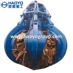 Wholesale 1m3 metal scrap handling electric hydraulic orange peel grab from china suppliers