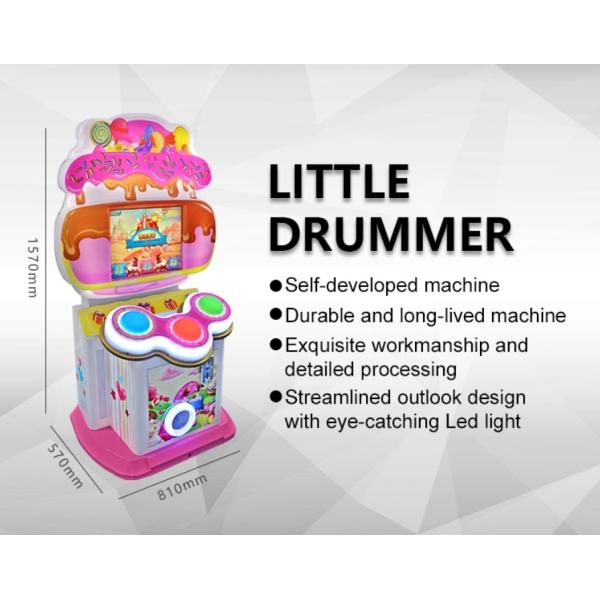 Coin Operated Music Arcade Drum Game Machine For Children And Adult