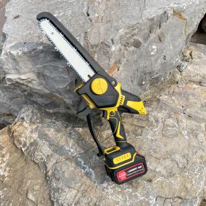 Wholesale 21V 8'' Mini Chain Saw Portable Cordless Lithium Battery For Wood Cutting from china suppliers