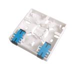 2 Port PC Fiber Optic Faceplate , SC/LC Fiber Optic Terminal Box