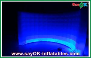 Wholesale White Inflatable Air Tent Waterproof , Curved Inflatable Wall For Exhibition Tent Inflatable With LED Light from china suppliers