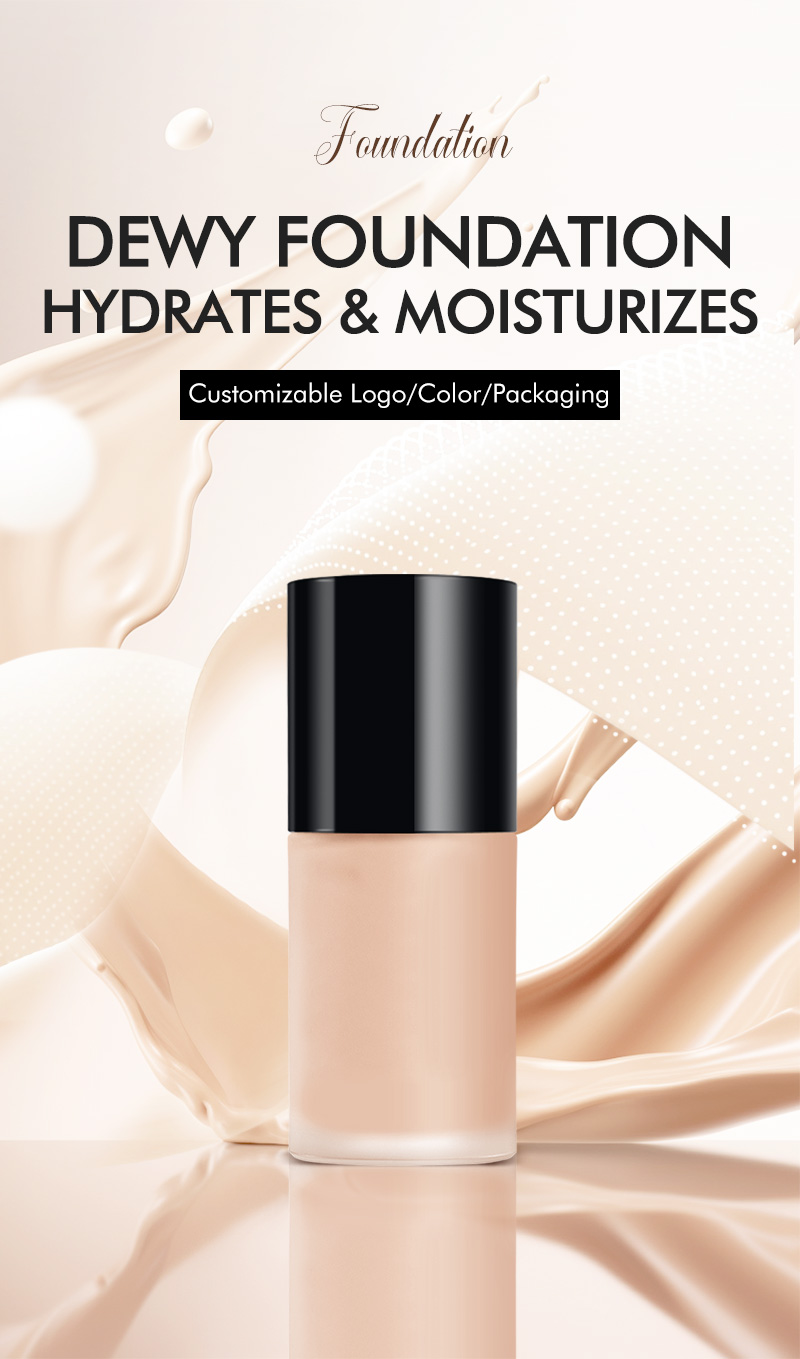 OEM / ODM Professional Private Label Vegan Cosmetics Makeup Custom Logo Full Coverage Matte Waterproof Liquid Foundation