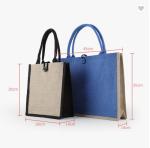 ODM White Red Linen Printed Jute Bags 16oz Thickness