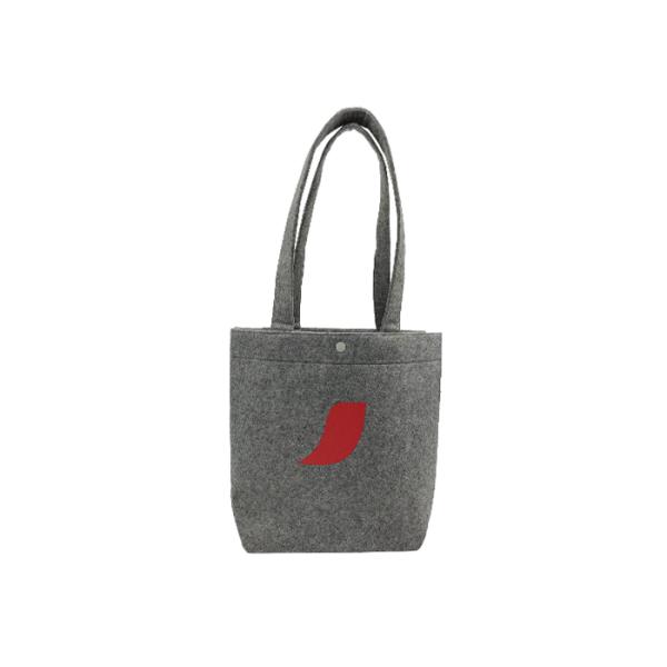Felt 100 Polyester Tote Bags Dark Grey Felt Tote Bag ISO9001
