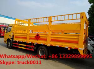 Wholesale Factory sale high quality Cheapest price Dongfeng 4x2 6ton gas cylinder transport truck, gas canister carrying vehicle from china suppliers