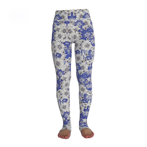 Latest Products Yoga Wear Clothing Flower Patterns Seamless Yoga Pants