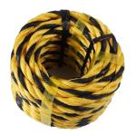 0-1000m Length PE Tiger Rope with High Strength in Yellow and Black 3 Strand