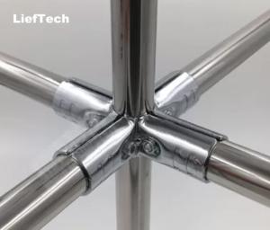 Wholesale simple structure Chrome Plated Pipe Connectors Steel Tubing Fittings for 28mm pipe from china suppliers