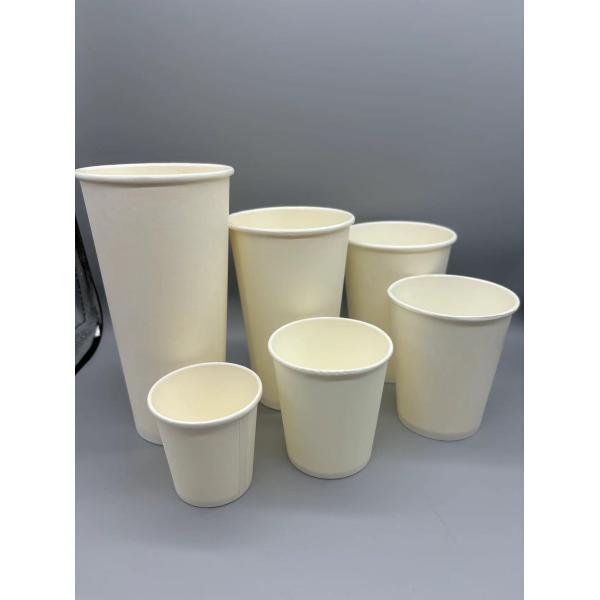 Disposable Biodegradable Hot And Cold Drinks Paper Cups With Custom Logo
