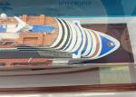 Scale 1:900 Outdoor Decoration Carnival Dream Cruise Ship Model With Alloy