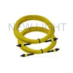 3.0 Mm MPO To MPO Single Mode Cable / 12 Core Multimode Fiber Optic Cable