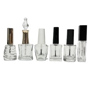 Wholesale 12ml Transparent Nail Polish Bottle With Brush from china suppliers