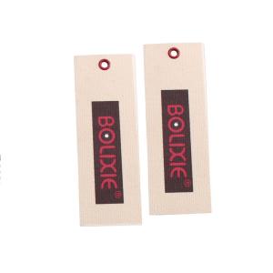 Wholesale Custom Garment Hang Tags Printing Woven Brand Hang Tag Clothing Labels Supplier from china suppliers