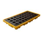 Low Profile Plastic Spill Pallets 4 Drum Bunded Spill Pallet