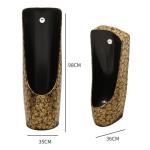 Ceramic Golden Electroplating Mens Toilet Urinal Gravity Flushing