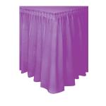 KINSHUN Plastic Table Skirt Rectangle Hydrangea Color Party Table Skirt