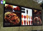 Advertising Acrylic LED Menu Board Light Box Display Ultra Slim With Magnetic