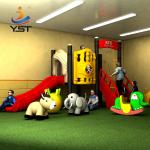Sandblasting Inflatable Childrens Plastic Slide Anti Aging