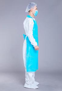 Wholesale Protective Waterproof Surgical 25GSM CPE Isolation Gown from china suppliers