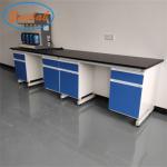 Corrosion Resistant Lab Bench Table Steel Wood Material Waterproof
