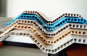 Wholesale plastic PVC hollow wave roofing sheet/roof tile extruder machine production line plant from china suppliers