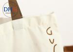 Personalized 100% Cotton Canvas Tote Bags Red Body Yellow Handle High Convenienc