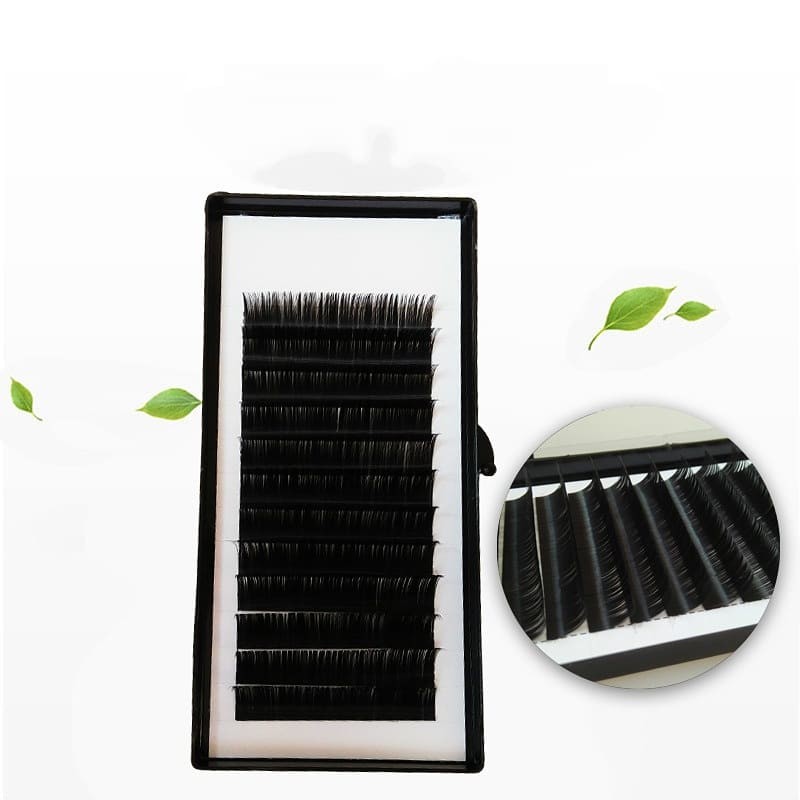 wholesale lashes private label korean pbt silk individual eyelash extensions manufacturer