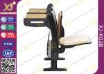Oval Steel Tube Folding School Desk And Chair , Classroom Desks And Chairs