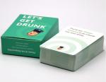 Customized 100 Cards 300gsm Coated Paper Drinking Card Games 63x88mm
