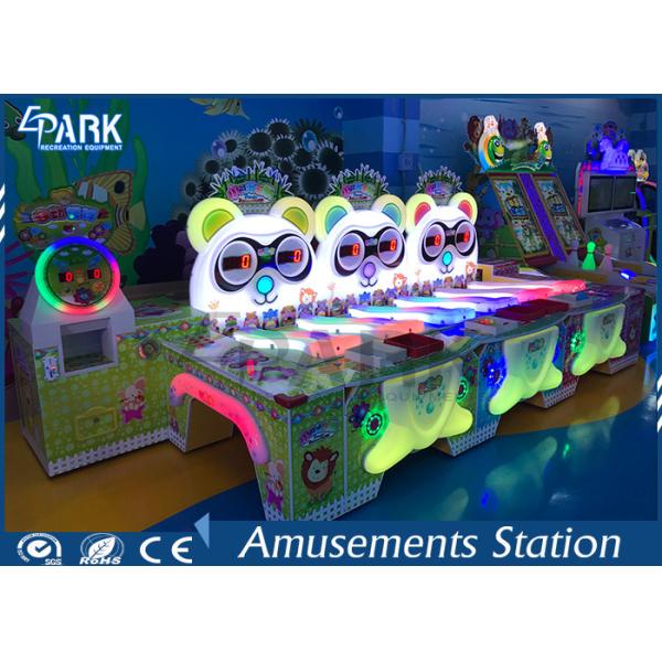 Cute Panda Amusement Game Machines 6 Player Ball Shooting For Shopping Mall