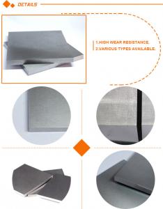 Wholesale Sandblasted Tungsten Carbide Plate , Tungsten Carbide Blocks With Good Wear Resistance from china suppliers