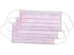 China pink hospital non sterile disposable surgical mask with earloop
