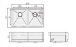 Household Double Bowl Kitchen Sink Low Noise With Thick Sound Reduction Pad
