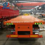 40ft Container Carrier Flatbed Truck Trailer For Cargo Transport
