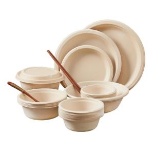 Wholesale OEM Disposable Paper Tableware 10.25 Inch 7 Inch Biodegradable Paper Bowls from china suppliers