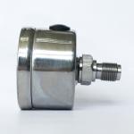 NPT Axial Mount Liquid Filled Pressure Gauge 600 Bar 1.5 Inches Bsp SS316 Wetted