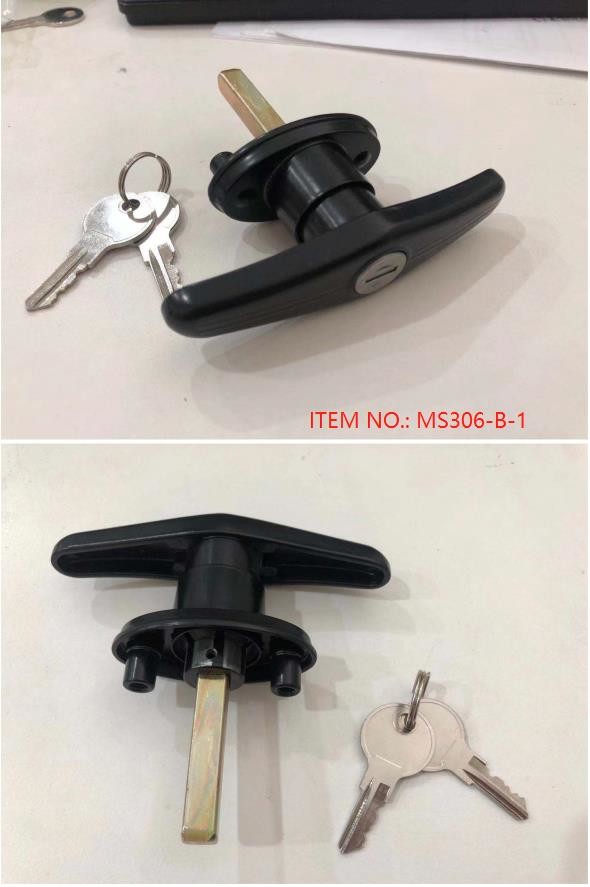 Industrial Metal Electrical Cabinet Door Latch T Handle Lock Garage door lock