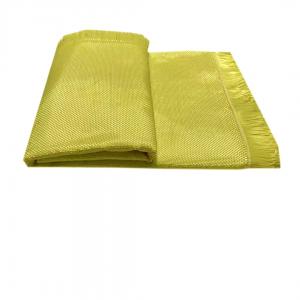 Wholesale Yellow Cut Resistant Kevlar Fabric , Anti Static Flameproof Para Aramid Cloth from china suppliers