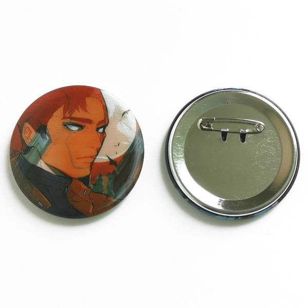 Perfect Binding 3D Lenticular Printing Service 3D Lenticular Badges Tin 35mm Button