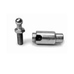 Silver/Yellow Quick Disconnect Ball Joint Fuel Shut-Off Cable Ball Joint for