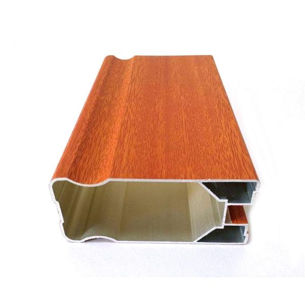 Wood Grain 6063 Aluminum Extrusion Profiles Traditional Building Materials For