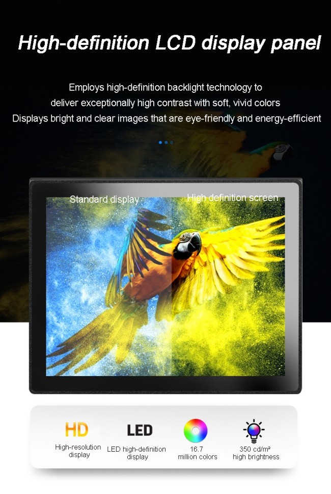12.1inch Industrial Embedded Screen IP65 Touch Screen All in One Panel Pc Tablet Win 11 From China Manufacturers