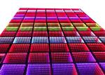 Tempered Glass Stage Lighting Equipments 3D Spark Wedding LED Dance Floor Panel