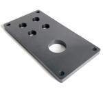 Aluminum Sealing Plate Black Anodized Custom CNC Machined
