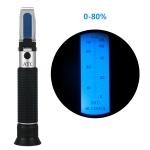 YieryiHand held 0-80% Alcohol Refractometer ATC Spirits Tester Alcoholometer