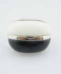 Oval 925 Silver Gemstone Rings For Casual And Anniversary Celebrations Black
