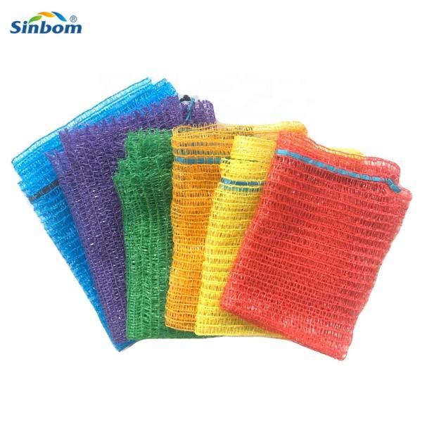 Convenient 30kg Capacity Pe Firewood Mesh Net Bag for Potato and Vegetable