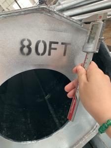 Wholesale Q460 Galvanized Power Transmission Steel Pole Dodecagonal 80Ft 5.5mm Thick from china suppliers